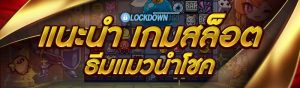 แนะนำ เกมสล็อตธีมแมวนำโชค